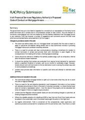 Code of Conduct on Mortgage Arrears